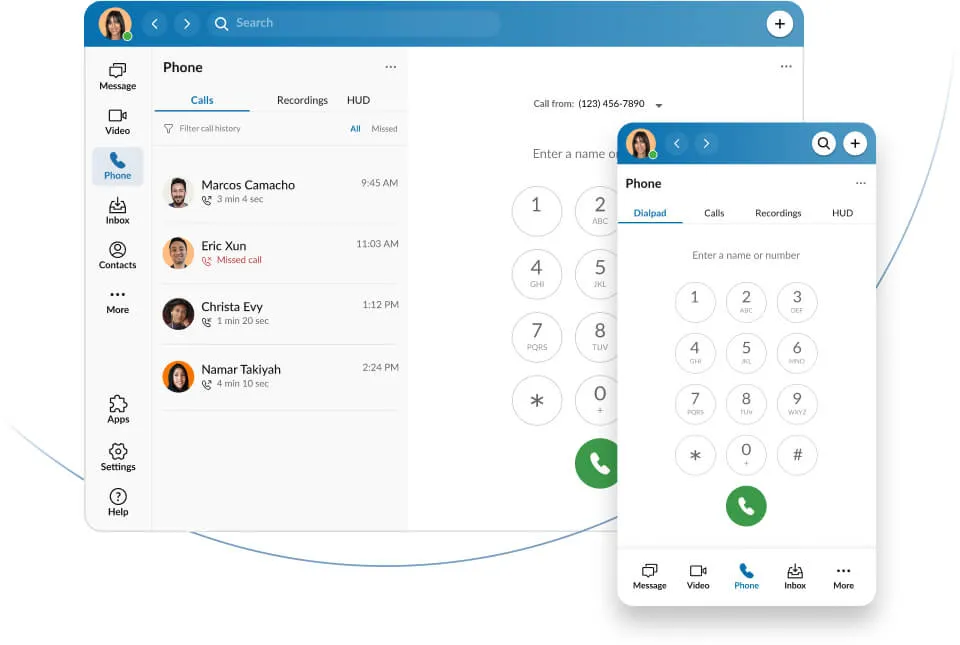 RingCentral app screenshot